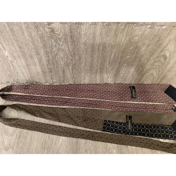 Set of 5 Palatina Vintage Men's Silk Necktie Collection Geometric - Picture 11 of 13